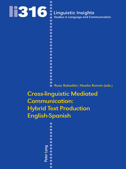 Cover image for Cross-linguistic Mediated Communication